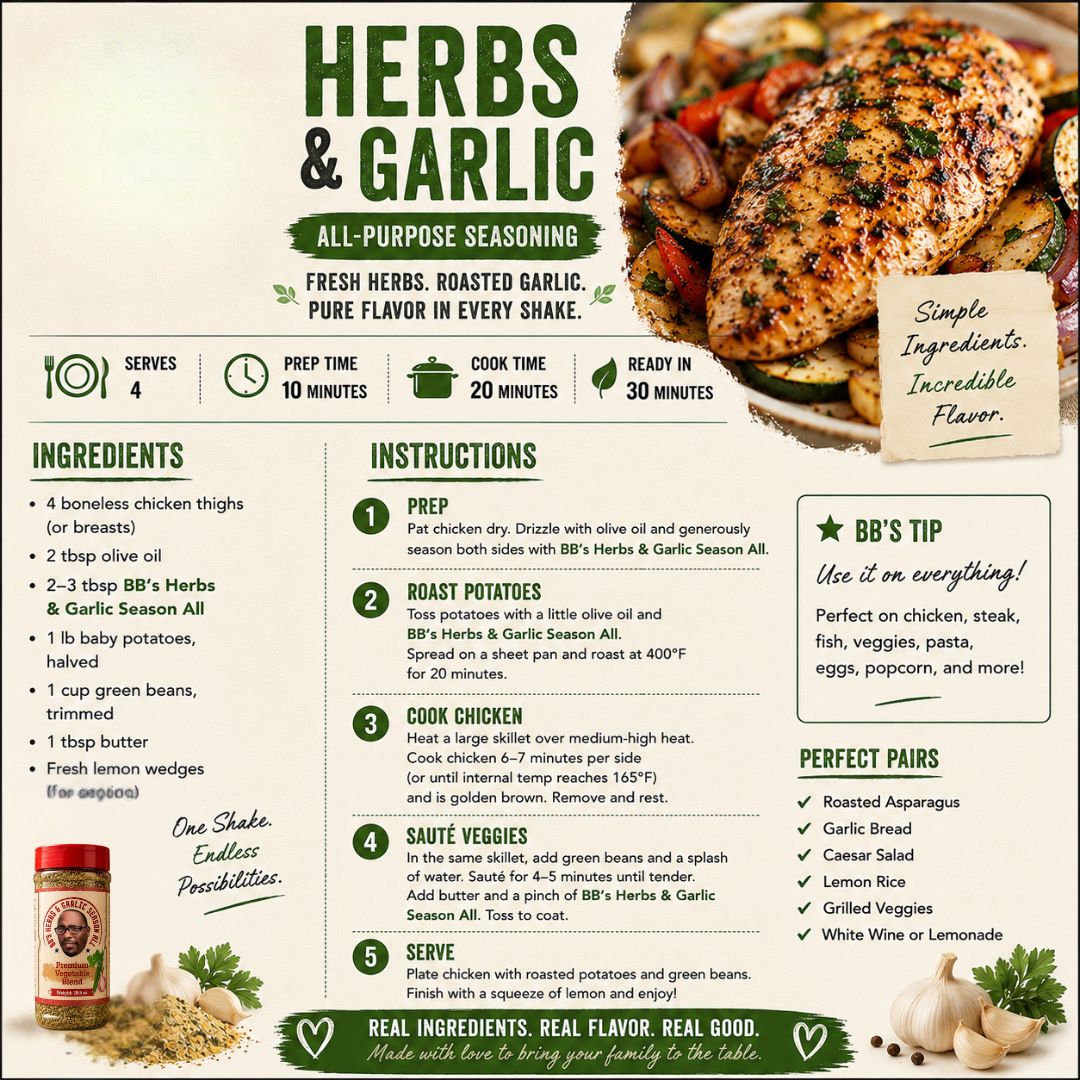 BBs Herbs & Garlic Season All