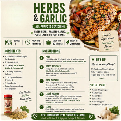 BBs Herbs & Garlic Season All